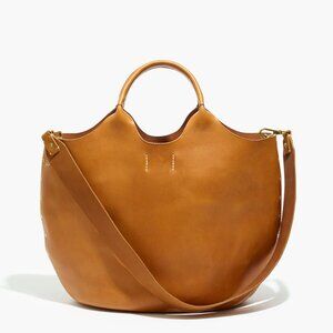 Madewell Leather Bag The Edinburgh Bucket Tote Bag